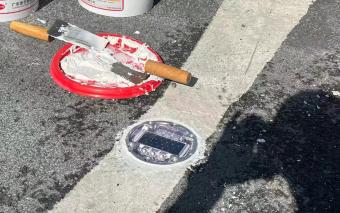 太阳能地埋道钉安装